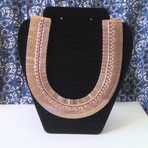 Stunning Ali Khan Gold & Rhinestone Collar